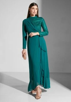 Ruffled Front Detail Dress -Silk Bloom Dresses Store 5 zoom desktop 355