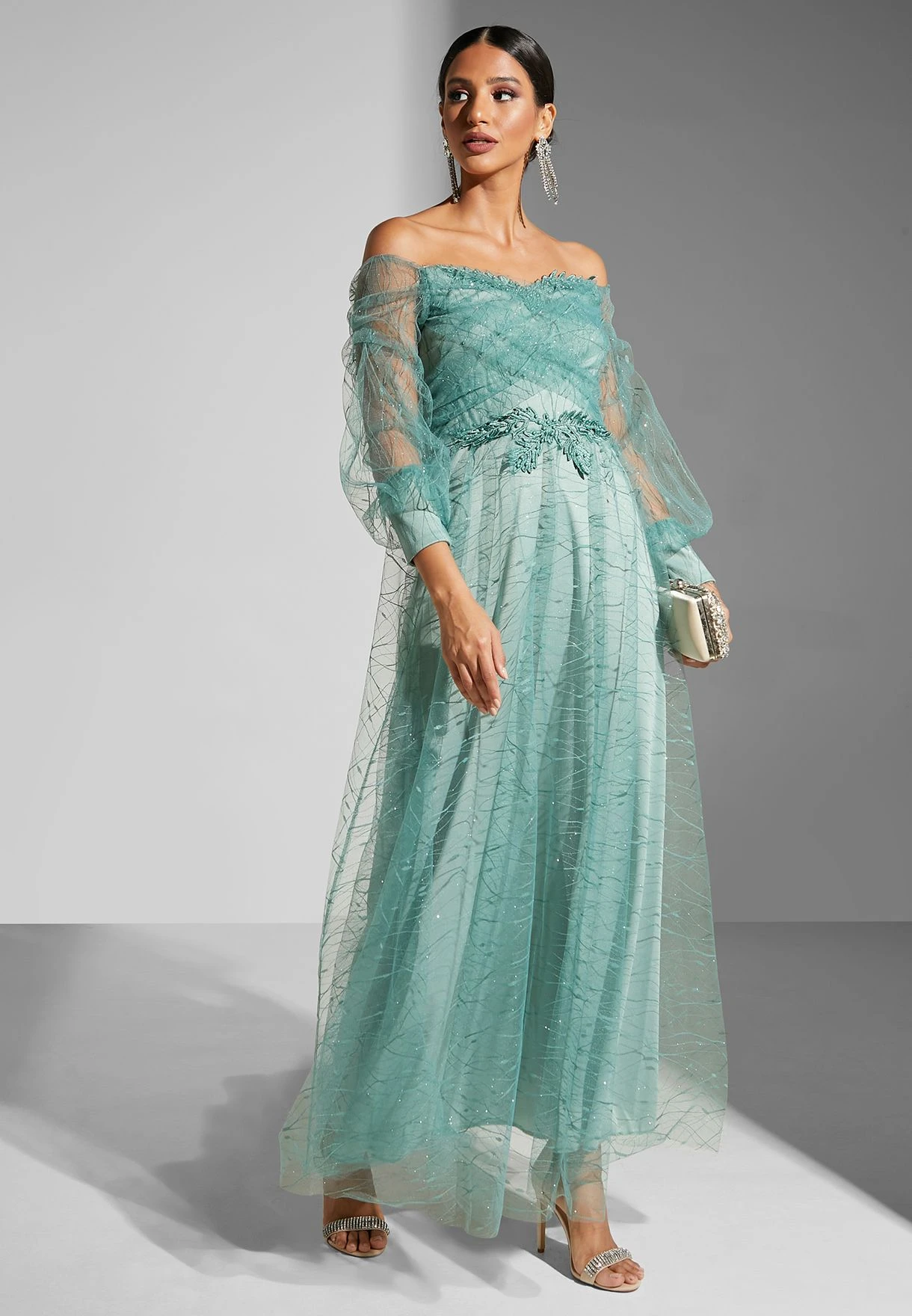 Off-Shoulder Cross-Over Gown 5 Off-Shoulder Cross-Over Gown - Image 5