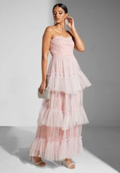 Off-shoulder Layered Gown -Silk Bloom Dresses Store 5 zoom desktop 367