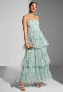 Off-shoulder Layered Gown -Silk Bloom Dresses Store 5 zoom desktop 375