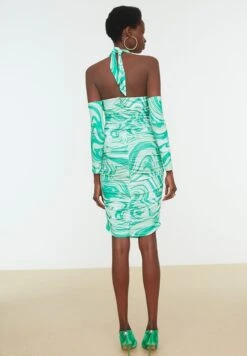 Trendyol Halter Neck Printed Bodycon Dress 9 Trendyol Halter Neck Printed Bodycon Dress -Silk Bloom Dresses Store 5 zoom desktop 386