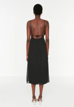 Trendyol Halter Neck Strappy Cut Out Detail Dress -Silk Bloom Dresses Store 5 zoom desktop 394