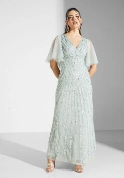 Embellished Ruffle Sleeve Dress -Silk Bloom Dresses Store 5 zoom desktop 405