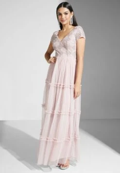 Embellished Bodice Dress With Tier Detail -Silk Bloom Dresses Store 5 zoom desktop 408