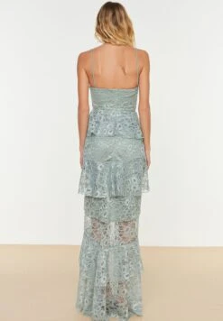 Trendyol Sweetheart Neck Strappy Ruffle Detail Dress -Silk Bloom Dresses Store 5 zoom desktop 416