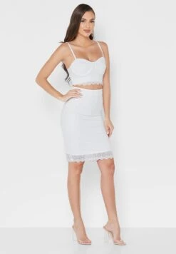 Strappy Lace Detail Top & Midi Skirt Set -Silk Bloom Dresses Store 5 zoom desktop 43