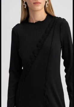 SEAM DETAILED KNIT DRESS -Silk Bloom Dresses Store 5 zoom desktop 436