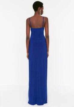 Trendyol Plunge Neck Front Split Dress -Silk Bloom Dresses Store 5 zoom desktop 437