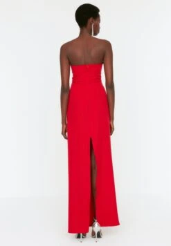 Trendyol Bardot Cut Out Detail Knitted Dress -Silk Bloom Dresses Store 5 zoom desktop 438