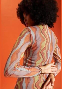 DeFacto V-Neck Long Sleeve Printed Mini Dress -Silk Bloom Dresses Store 5 zoom desktop 44