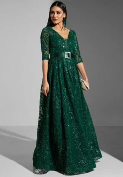 Embossed & Belt Detail Dress 9 Embossed & Belt Detail Dress -Silk Bloom Dresses Store 5 zoom desktop 449