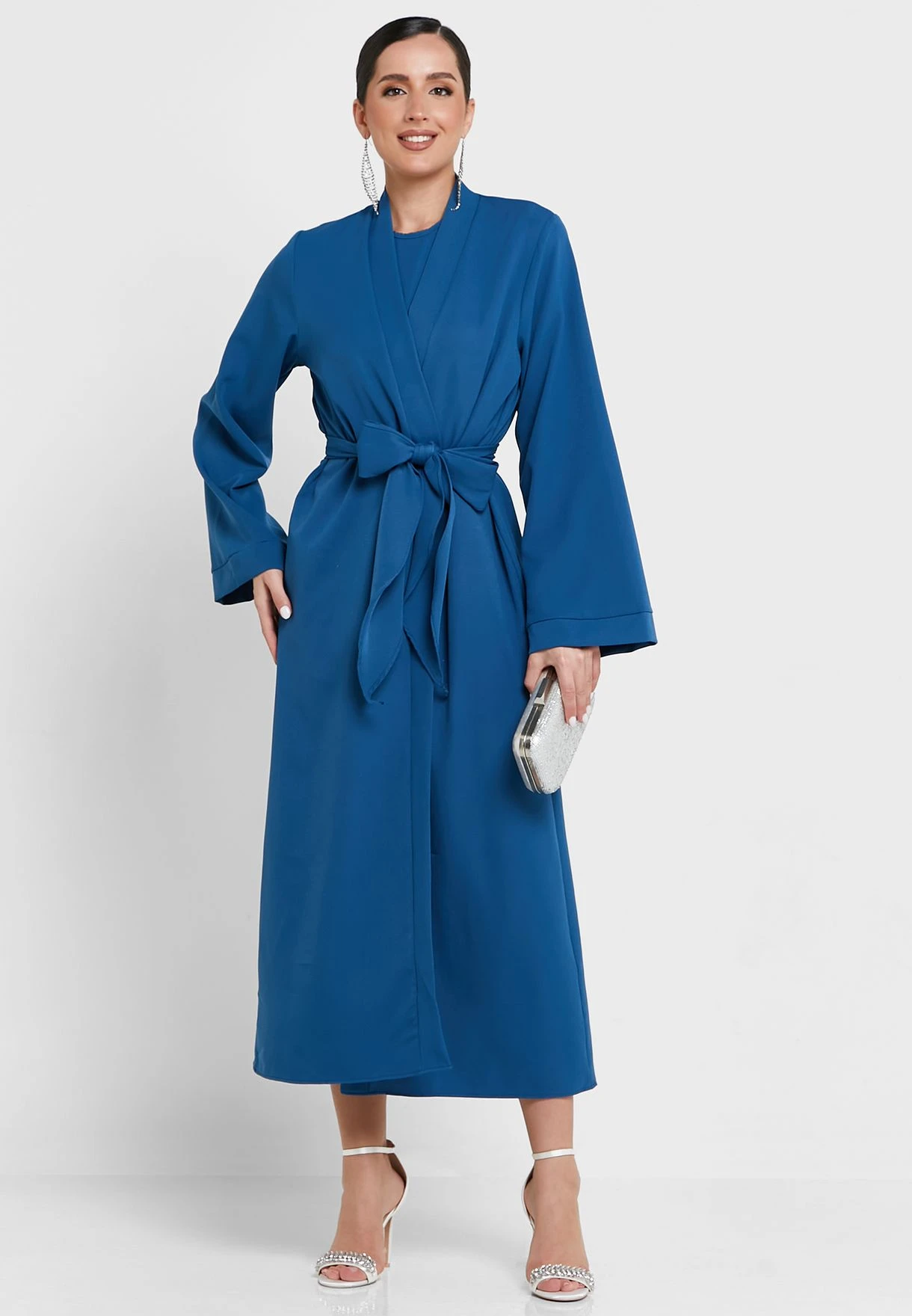 Cinched Waist Detail Dress With Jacket 5 Cinched Waist Detail Dress With Jacket - Image 5