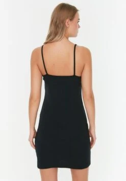 Trendyol Strappy Ribbed Bodycon Dress -Silk Bloom Dresses Store 5 zoom desktop 5