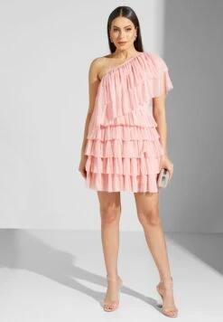 Layered One-Shoulder Dress 9 Layered One-Shoulder Dress -Silk Bloom Dresses Store 5 zoom desktop 50