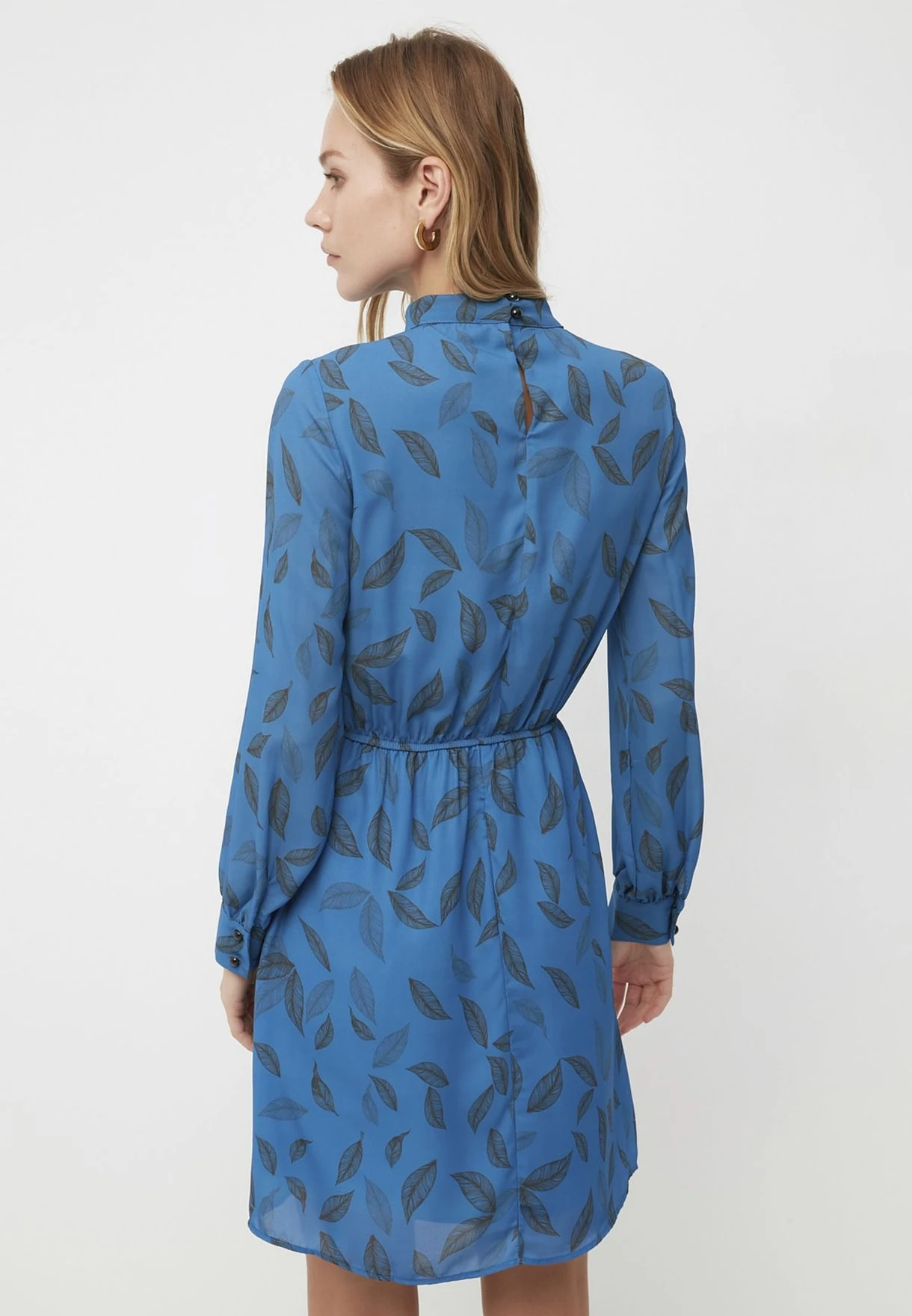 Trendyol High Neck Printed Cut Out Detail Dress 5 Trendyol High Neck Printed Cut Out Detail Dress - Image 5