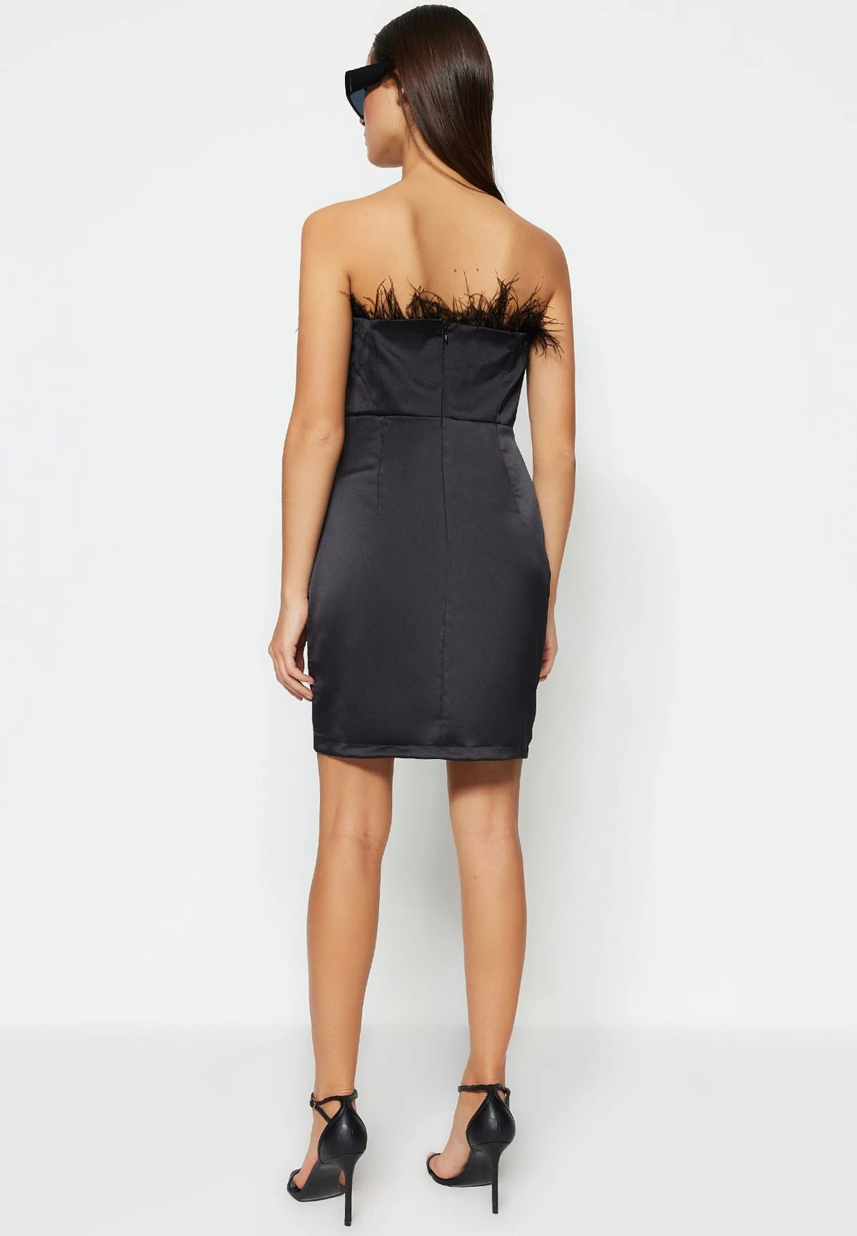 Trendyol Fringe Detail Satin Dress 5 Trendyol Fringe Detail Satin Dress - Image 5