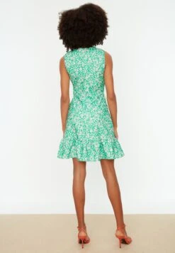 Trendyol Crew Neck Floral Print Dress -Silk Bloom Dresses Store 5 zoom desktop 71