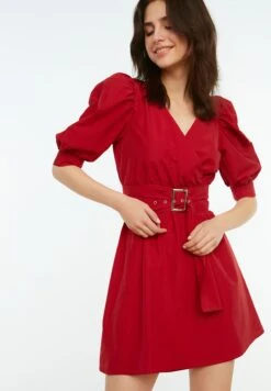 Trendyol Balloon Sleeve Wrap Dress 11 Trendyol Balloon Sleeve Wrap Dress -Silk Bloom Dresses Store 5 zoom desktop 73