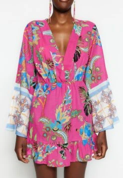 Trendyol Floral Print Ruffle Beach Dress 13 Trendyol Floral Print Ruffle Beach Dress -Silk Bloom Dresses Store 5 zoom desktop 76