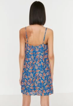 Trendyol Tie Detail Printed Strappy Dress -Silk Bloom Dresses Store 5 zoom desktop 88