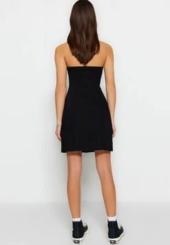 Trendyol Button Detail Denim Dress -Silk Bloom Dresses Store 6 zoom desktop