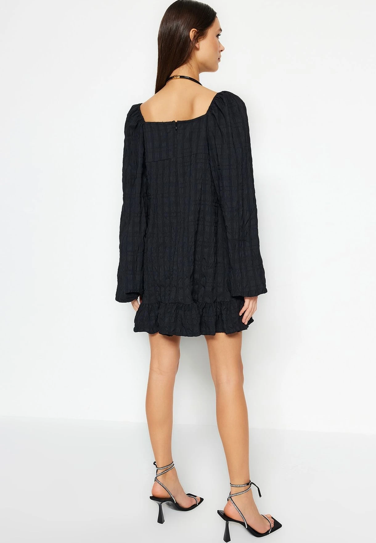 Trendyol Puff Sleeve Strappy Dress 6 Trendyol Puff Sleeve Strappy Dress - Image 6