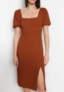 Trendyol Square Neck Slit Detail Dress 14 Trendyol Square Neck Slit Detail Dress -Silk Bloom Dresses Store 6 zoom desktop 64