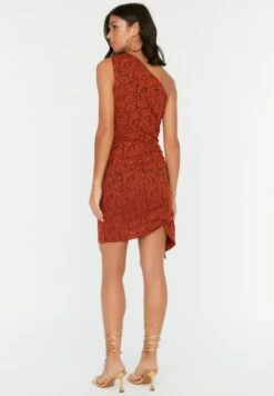 Trendyol Asymmetric One Shoulder Floral Print Dress 11 Trendyol Asymmetric One Shoulder Floral Print Dress -Silk Bloom Dresses Store 6 zoom desktop 8