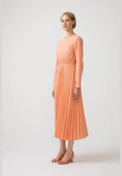 LONG DRESS WITH PLEATED SKIRT -Silk Bloom Dresses Store 6 zoom desktop 88