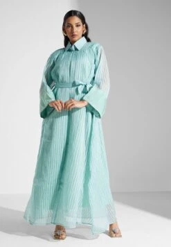 Self Striped Belted Shirt Dress 11 Self Striped Belted Shirt Dress -Silk Bloom Dresses Store 6 zoom desktop 89