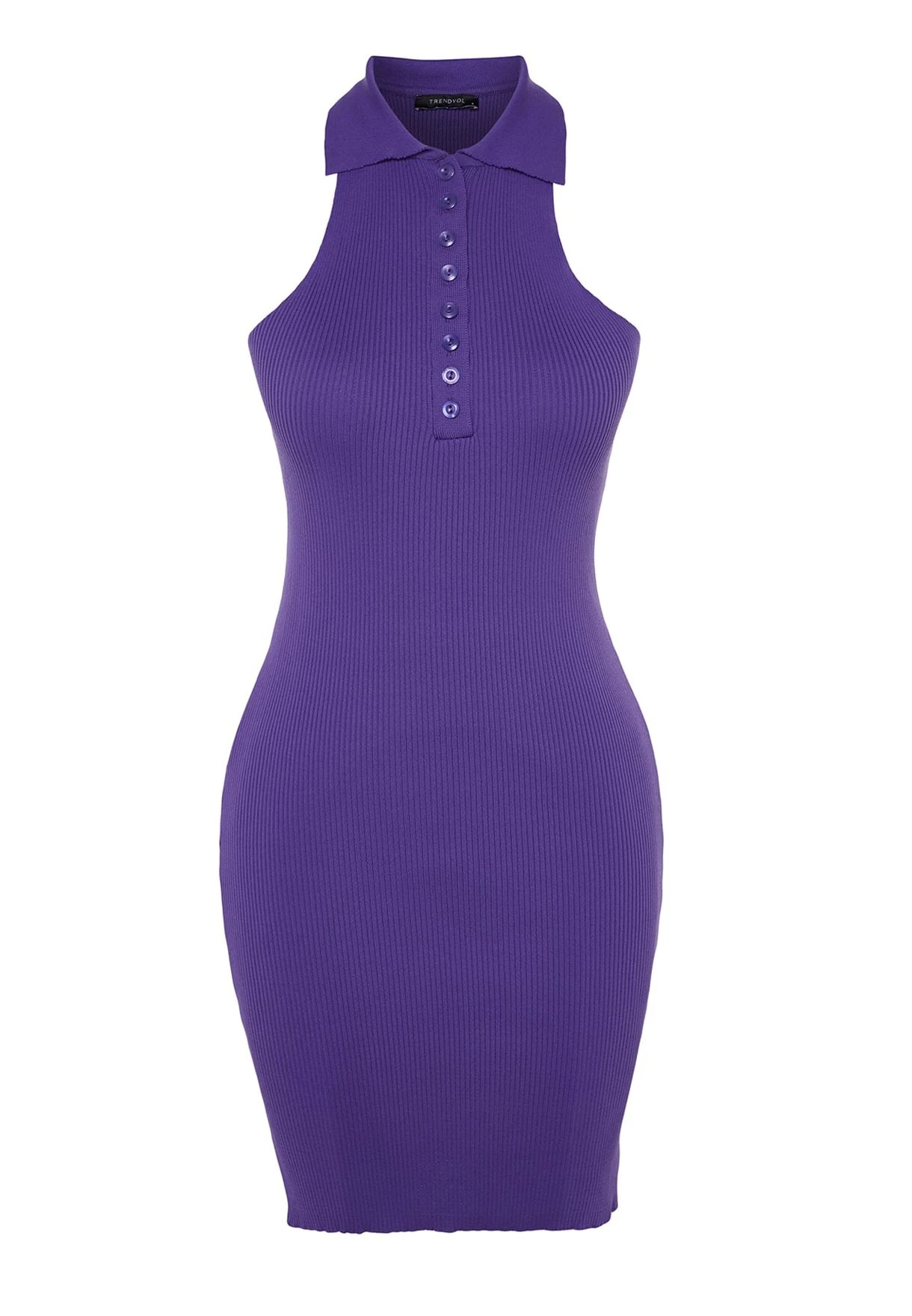 Trendyol Polo Neck Knitted Dress 7 Trendyol Polo Neck Knitted Dress - Image 7