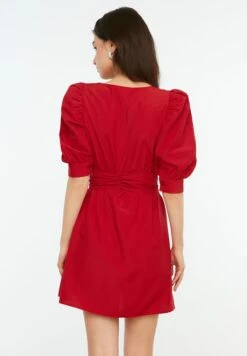 Trendyol Balloon Sleeve Wrap Dress 13 Trendyol Balloon Sleeve Wrap Dress -Silk Bloom Dresses Store 7 zoom desktop 17