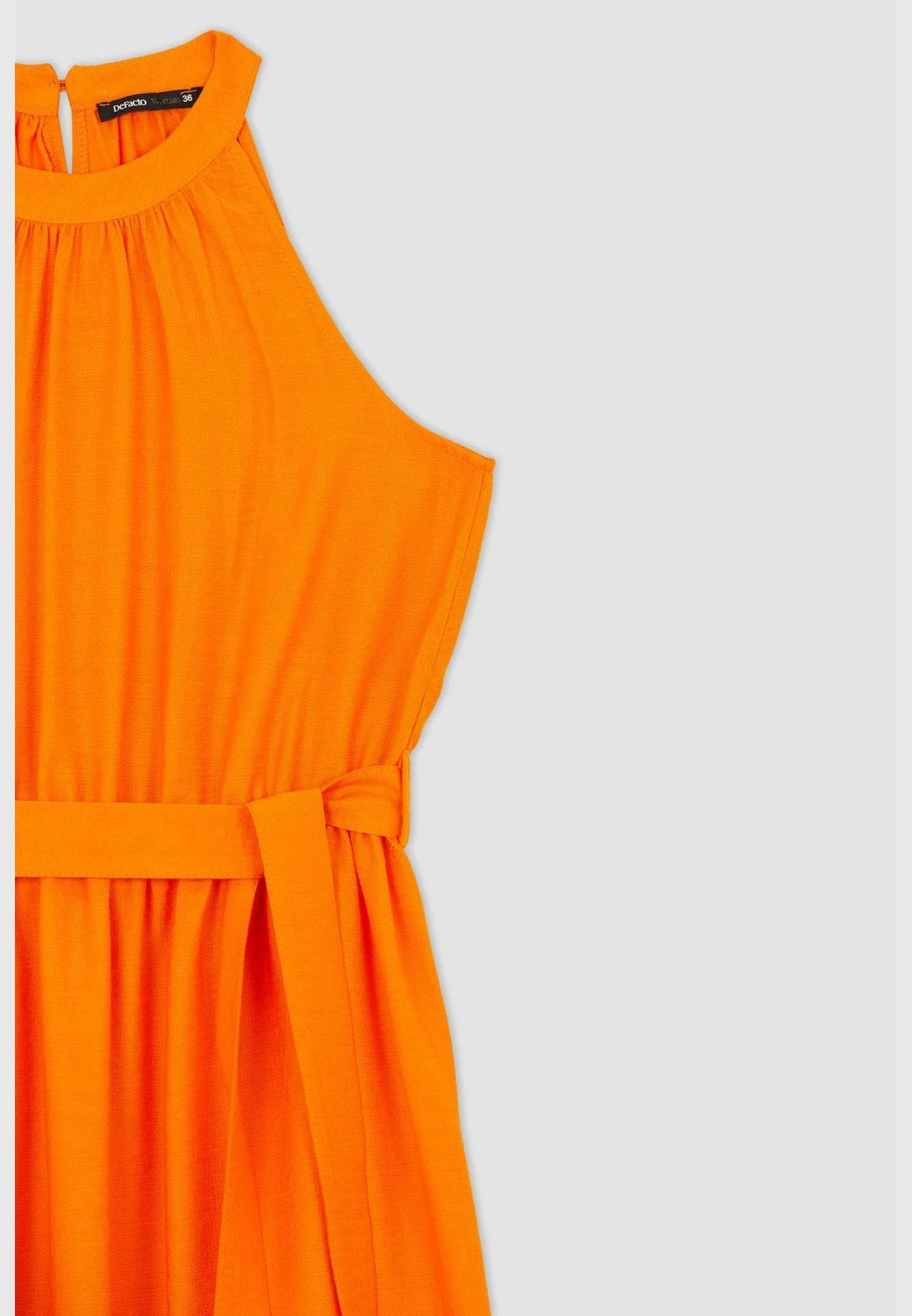 DeFacto High Neck Sleeveless Poplin Midi Dress 7 DeFacto High Neck Sleeveless Poplin Midi Dress - Image 7