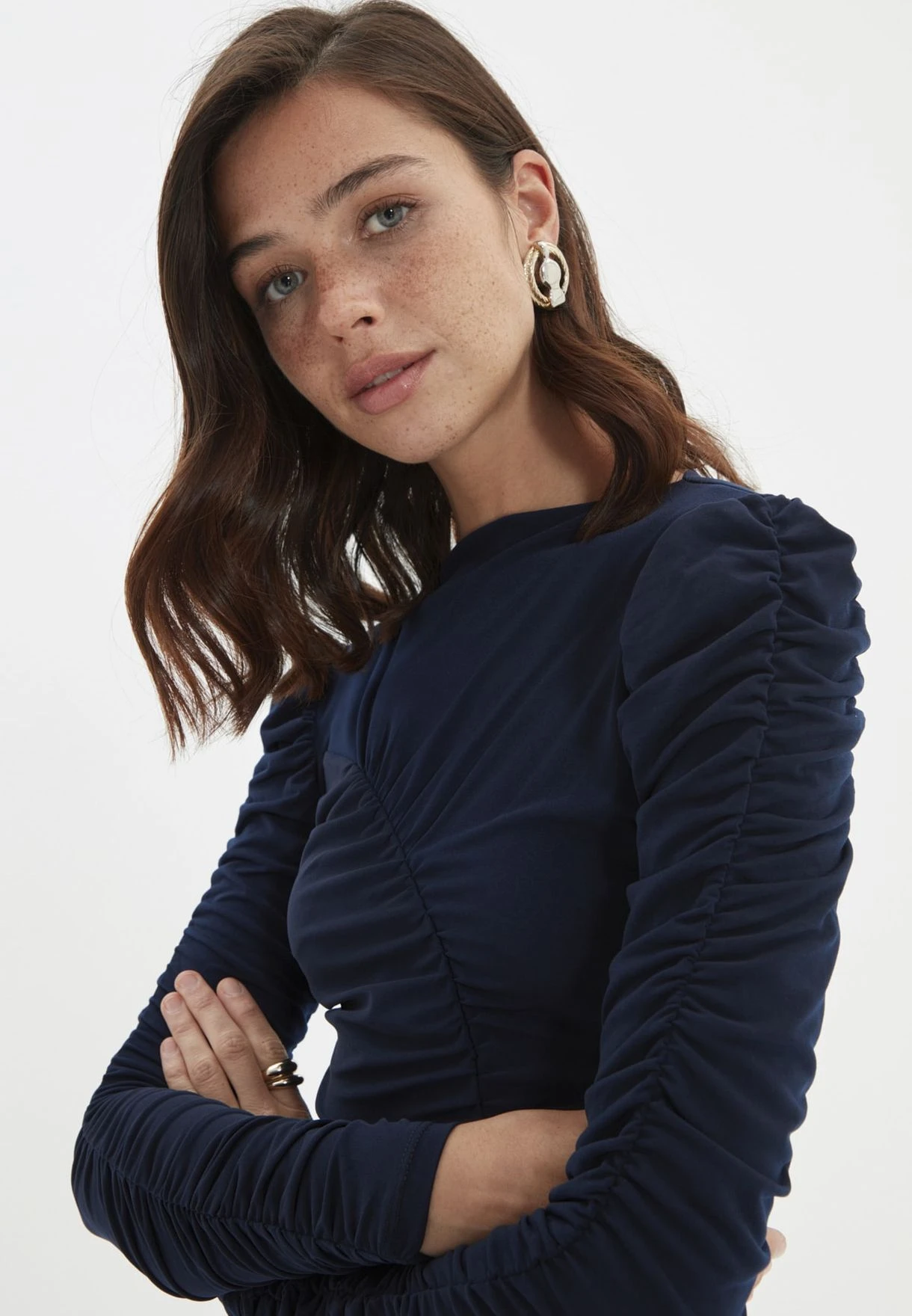 Trendyol Pleated Knitted Dress 8 Trendyol Pleated Knitted Dress - Image 8