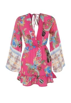 Trendyol Floral Print Ruffle Beach Dress 16 Trendyol Floral Print Ruffle Beach Dress -Silk Bloom Dresses Store 8 zoom desktop 16