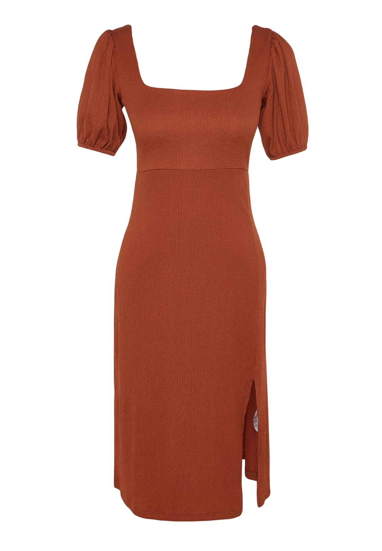Trendyol Square Neck Slit Detail Dress 8 Trendyol Square Neck Slit Detail Dress - Image 8