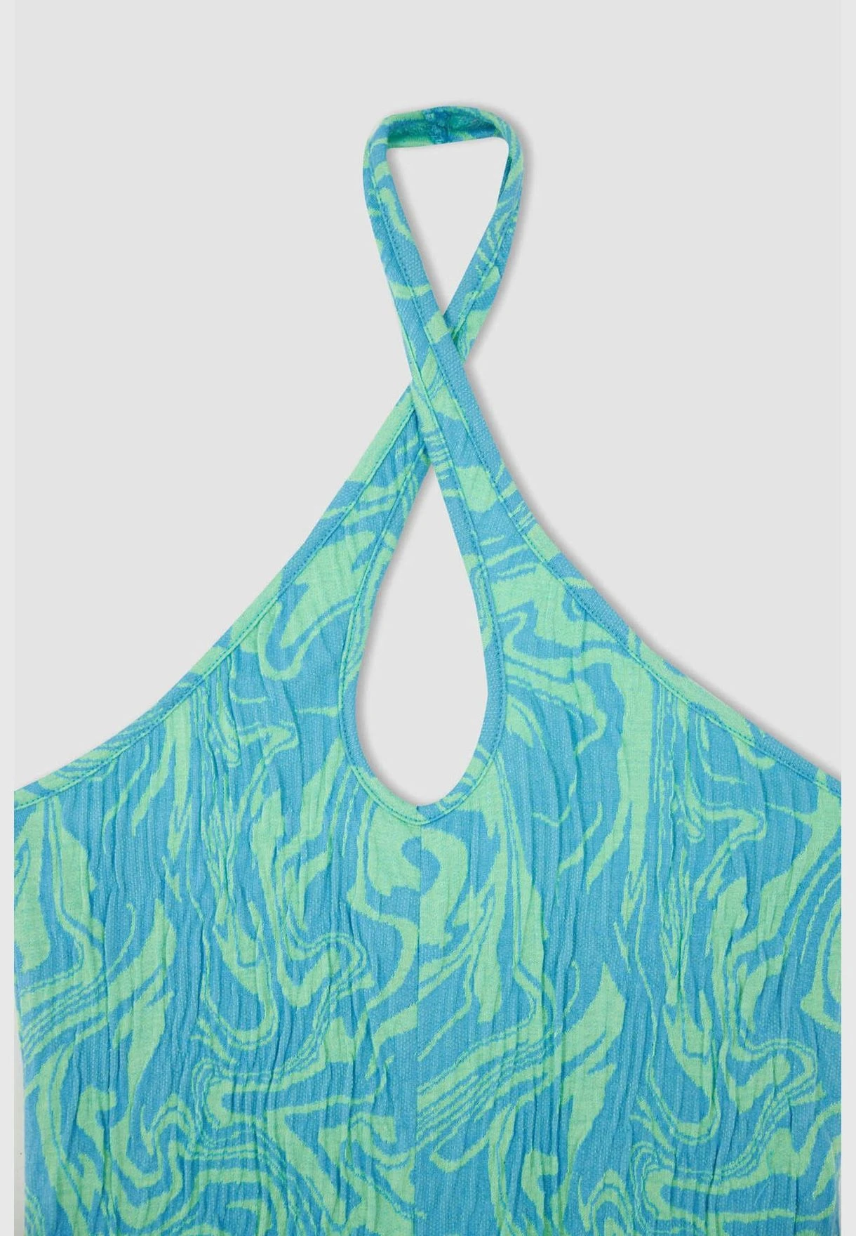 DeFacto Woman Bodycon Wrap Short Sleeve Knitted Dress 8 DeFacto Woman Bodycon Wrap Short Sleeve Knitted Dress - Image 8