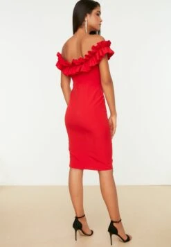Trendyol Bardot Bodycon Dress 16 Trendyol Bardot Bodycon Dress -Silk Bloom Dresses Store 8 zoom desktop 45