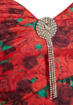 Trendyol Floral Print Bardot Knitted Dress -Silk Bloom Dresses Store 9 zoom desktop 22