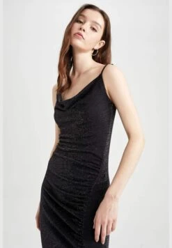 DeFacto Woman Cowl Neck Strappy Short Sleeve Knitted Dress -Silk Bloom Dresses Store 9 zoom desktop 32