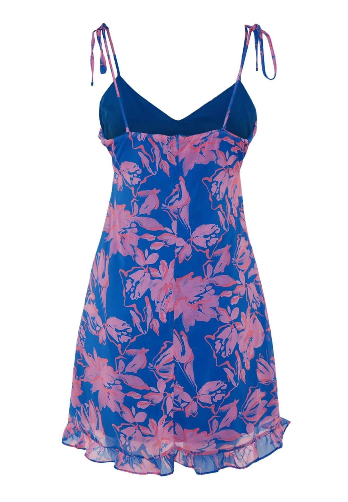 Trendyol Floral Print Ruffle Hem Dress 9 Trendyol Floral Print Ruffle Hem Dress - Image 9